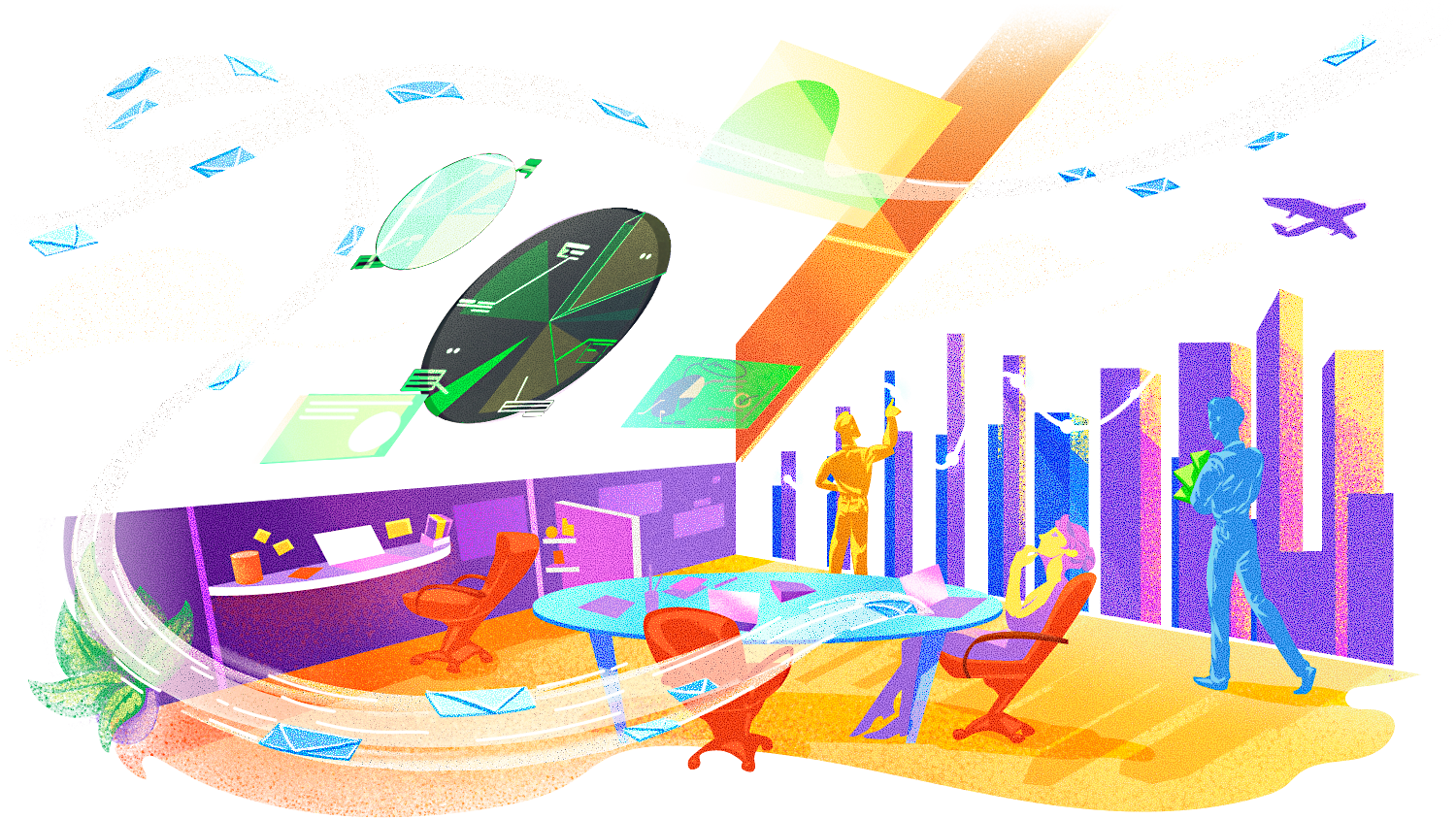 Metrics and tracing illustration