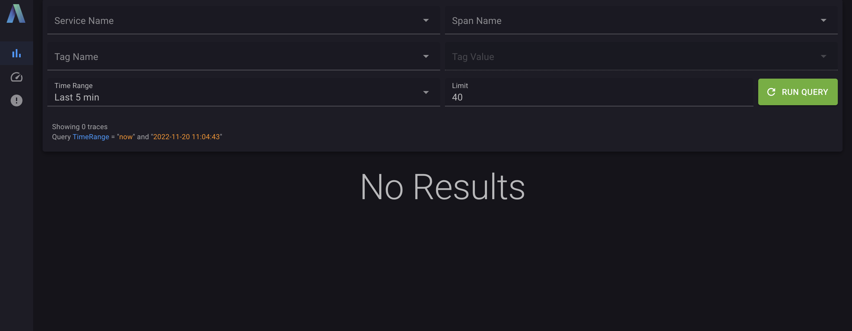TraceLens trace filter panel